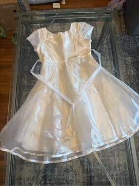Size 7 Girls White Dress